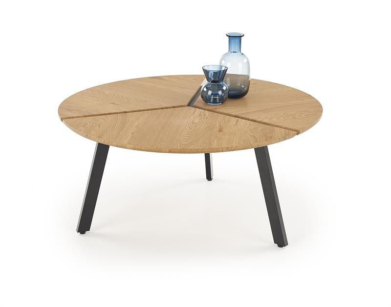 Coffee Table Luana | size: Length: 86cm, Width: 86cm, Height: 40cm, Diameter: 86cm | color: Oak | image: 1 | variant: 1011137
