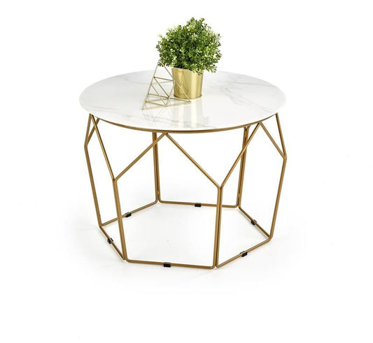 Coffee Table Madison | size: Length: 60cm, Width: 60cm, Height: 45cm, Diameter: 60cm | color: Marble | image: 1 | variant: 1011136