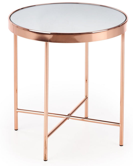 Coffee Table Mira | size: Length: 42cm, Width: 42cm, Height: 46cm, Diameter: 42cm | color: Copper | image: 0 | variant: 1011736