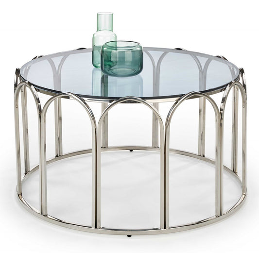 Coffee Table Olivia | size: Length: 81cm, Width: 81cm, Height: 47cm, Diameter: 81cm | color: Chrome | image: 1 | variant: 1012808