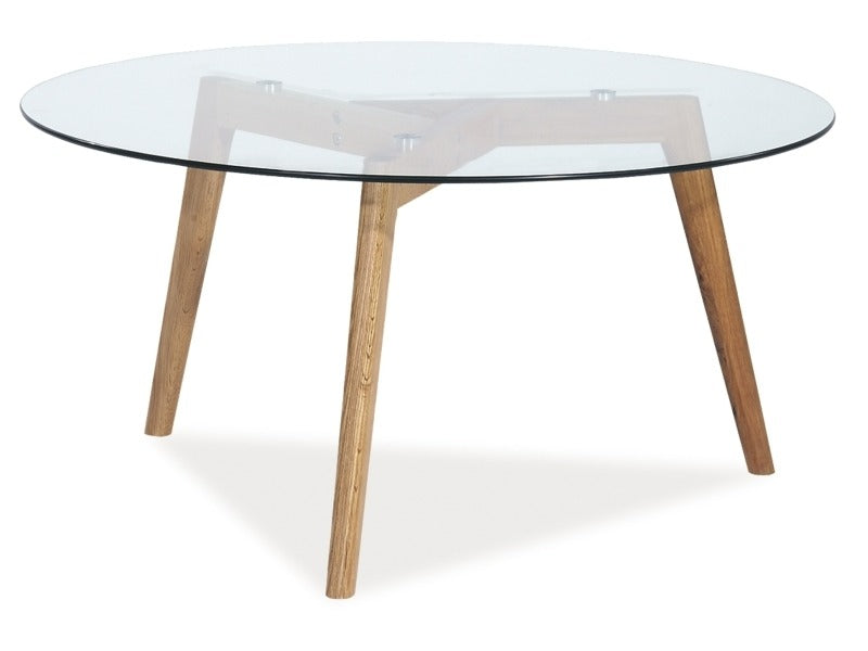 Coffee Table Oslo L2 | size: Length: 80cm, Width: 80cm, Height: 45cm, Diameter: 80cm | color: Transparent | image: 1 | variant: 1017998