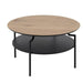 Coffee Table Oslo | size: Length: 80cm, Width: 80cm, Height: 45cm, Diameter: 80cm | color: Black/Oak | image: 1 | variant: 1001622
