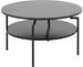 Coffee Table Oslo | size: Length: 80cm, Width: 80cm, Height: 45cm, Diameter: 80cm | color: Matte/Black | image: 1 | variant: 1001623