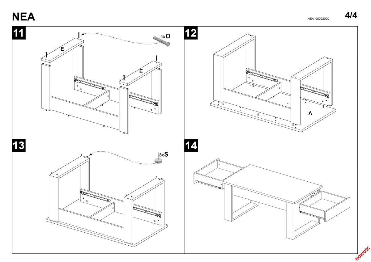 Coffee Table Pontypridd | size: Length: 60cm, Width: 110cm, Height: 52cm | color: Oak | image: 2 | variant: 1003321