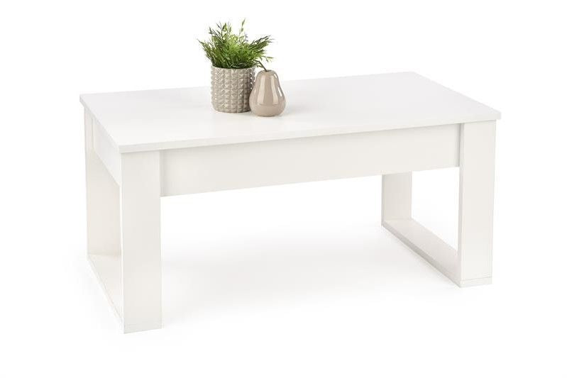 Coffee Table Pontypridd | size: Length: 60cm, Width: 110cm, Height: 52cm | color: White | image: 0 | variant: 1003322