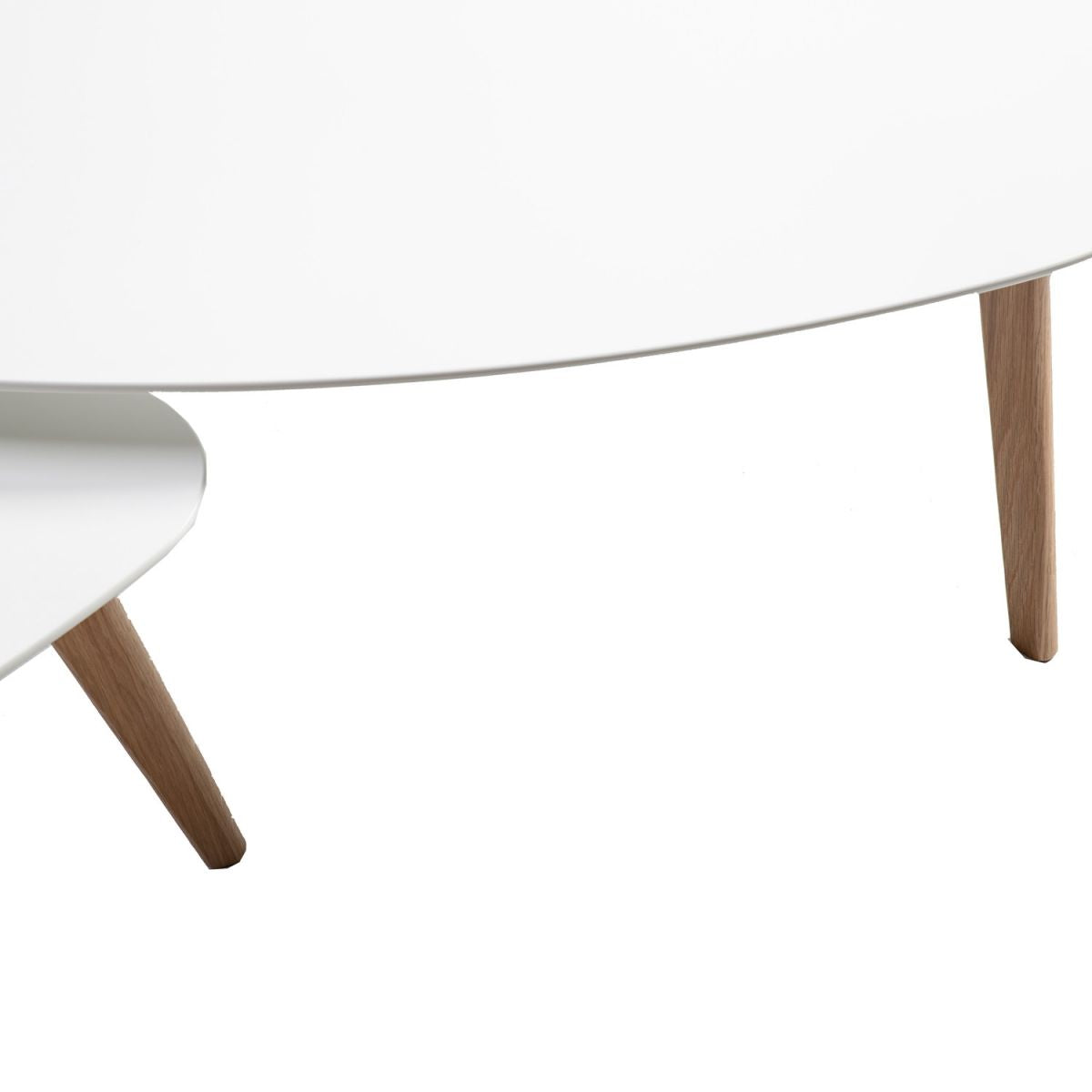 Coffee Table Rochester | size: Length: 35cm, Width: 70cm, Height: 35cm | color: White/Oak | image: 2 | variant: 1005067