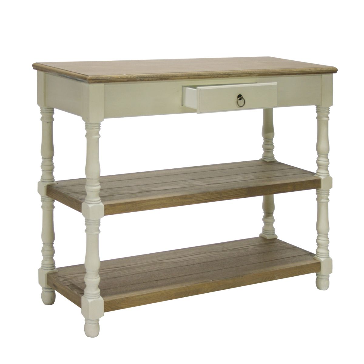 Coffee Table Samira | size: Length: 35cm, Width: 97cm, Height: 80.5cm | color: White/Brown/Beige | image: 1 | variant: 1011153