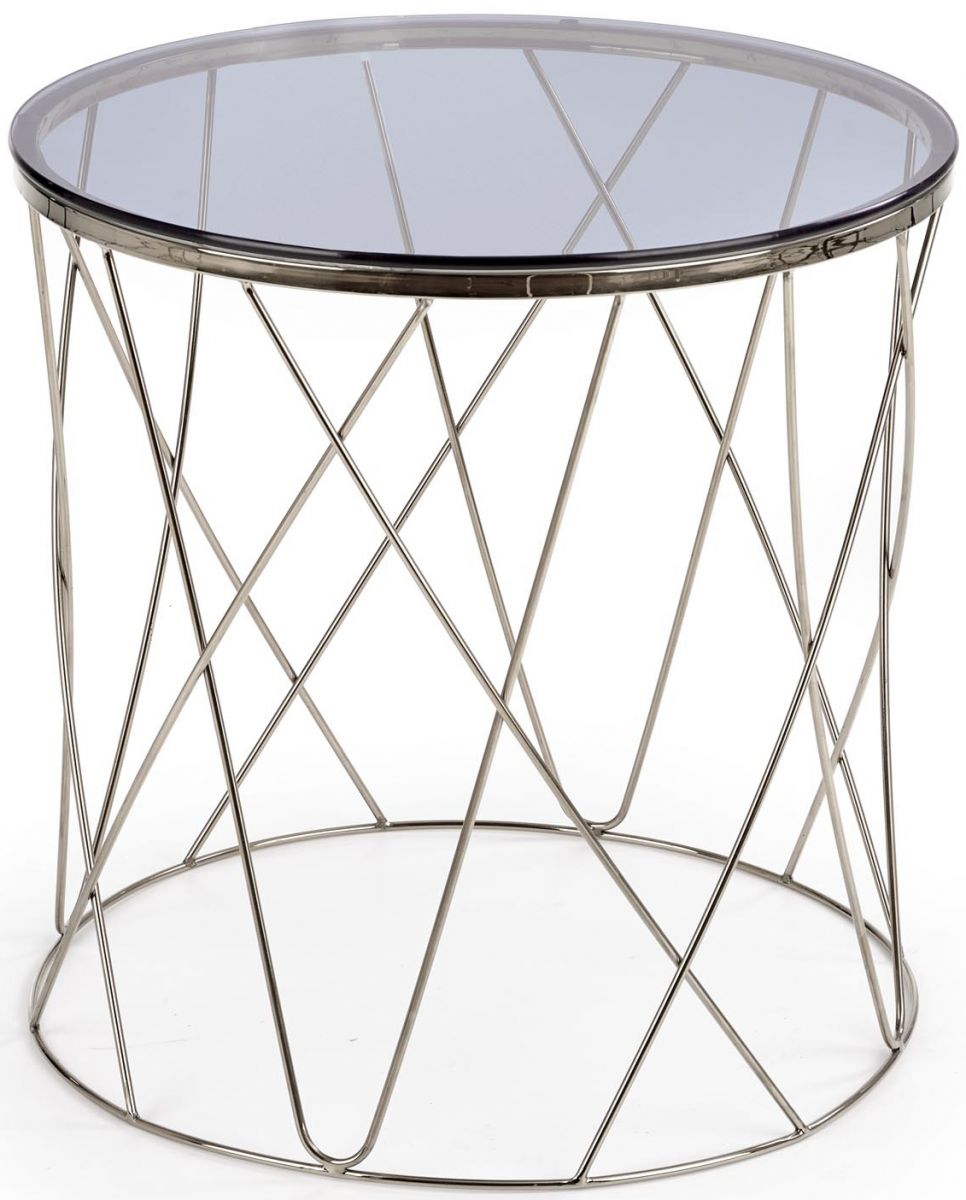 Coffee Table Selena 1 | size: Length: 65cm, Width: 65cm, Height: 55cm, Diameter: 65cm | color: Silver | image: 0 | variant: 1012282