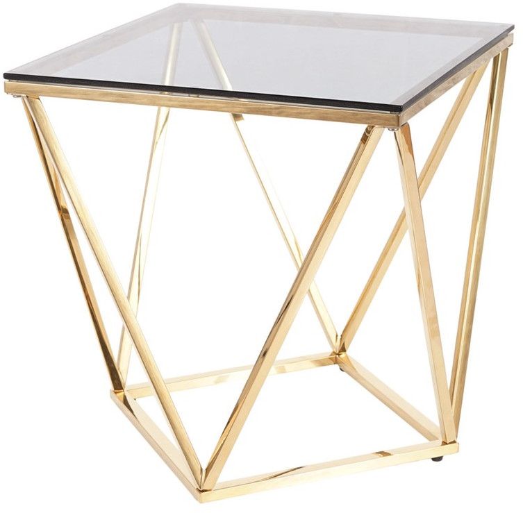 Coffee Table Silver B | size: Length: 50cm, Width: 50cm, Height: 53cm | color: Silver | image: 1 | variant: 1012115