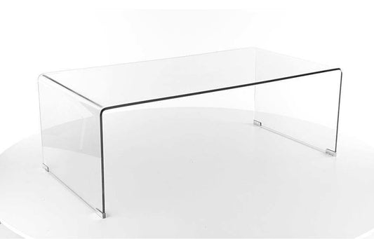 Coffee Table West Ashgabat | size: Length: 120cm, Width: 120cm, Height: 42cm | color: Transparent | image: 1 | variant: 1007644
