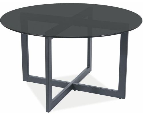 Coffee Table West Belluno | size: Length: 80cm, Width: 80cm, Height: 42cm, Diameter: 80cm | color: Black | image: 1 | variant: 1007835
