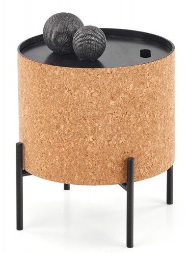 Coffee Table West Burford | size: Length: 38cm, Width: 38cm, Height: 43cm, Diameter: 38cm | color: Black | image: 1 | variant: 1007151