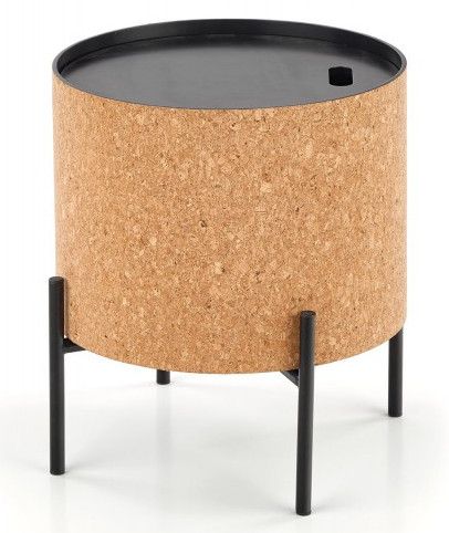 Coffee Table West Burford | size: Length: 38cm, Width: 38cm, Height: 43cm, Diameter: 38cm | color: Black | image: 3 | variant: 1007151