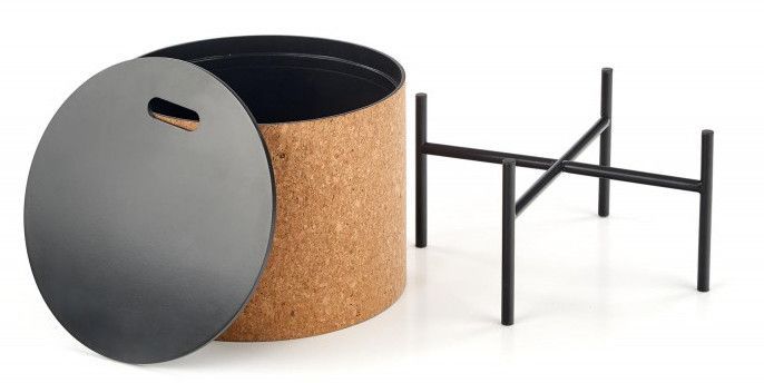 Coffee Table West Burford | size: Length: 38cm, Width: 38cm, Height: 43cm, Diameter: 38cm | color: Black | image: 5 | variant: 1007151
