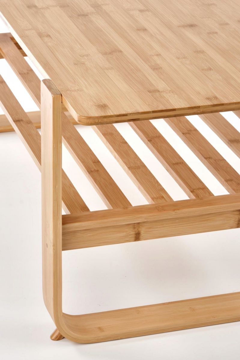 Coffee Table West Corby | size: Length: 57cm, Width: 120cm, Height: 46cm | color: Brown | image: 3 | variant: 1007142