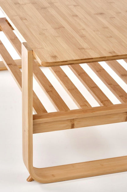 Coffee Table West Corby | size: Length: 57cm, Width: 120cm, Height: 46cm | color: Brown | image: 3 | variant: 1007142