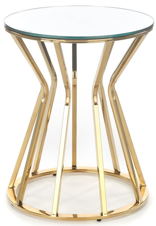 Coffee Table West Helsingborg | size: Length: 50cm, Width: 50cm, Height: 45cm, Diameter: 50cm | color: Golden | image: 1 | variant: 1007486
