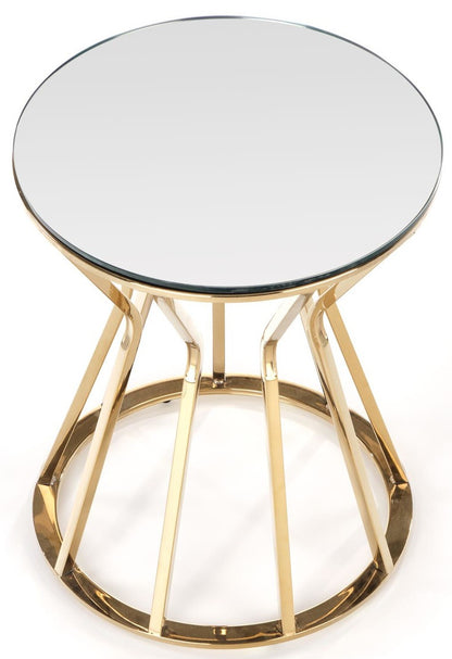 Coffee Table West Helsingborg | size: Length: 50cm, Width: 50cm, Height: 45cm, Diameter: 50cm | color: Golden | image: 3 | variant: 1007486