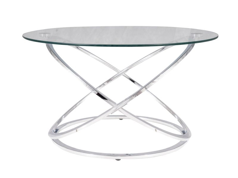 Coffee Table West Islamabad | size: Length: 80cm, Width: 80cm, Height: 46cm, Diameter: 80cm | color: Transparent | image: 1 | variant: 1007648