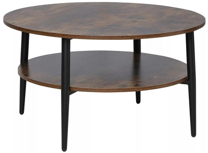 Coffee Table West Lahore | size: Length: 80cm, Width: 80cm, Height: 45cm, Diameter: 80cm | color: Brown | image: 0 | variant: 1008010