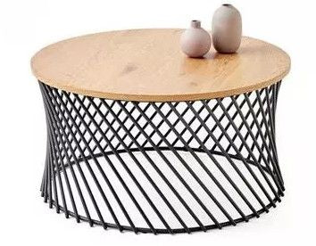 Coffee Table West Letchworth | size: Length: 80cm, Width: 80cm, Height: 42cm, Diameter: 80cm | color: Oak | image: 1 | variant: 1007297