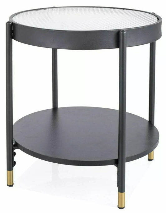Coffee Table West Nairobi | size: Length: 45cm, Width: 45cm, Height: 48cm, Diameter: 45cm | color: Transparent | image: 0 | variant: 1008031