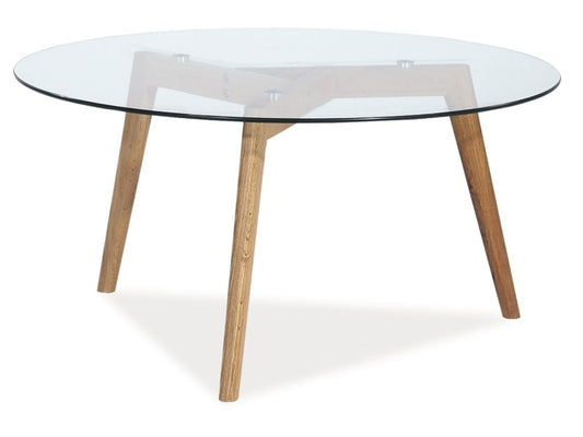 Coffee Table West Phoenix | size: Length: 80cm, Width: 80cm, Height: 45cm, Diameter: 80cm | color: Transparent | image: 1 | variant: 1008041