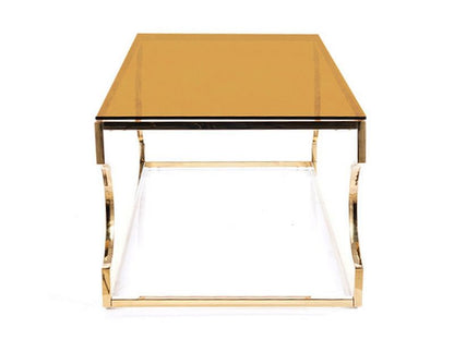 Coffee Table West Ravenna | size: Length: 60cm, Width: 120cm, Height: 40cm | color: Amber/Gold | image: 4 | variant: 1007779
