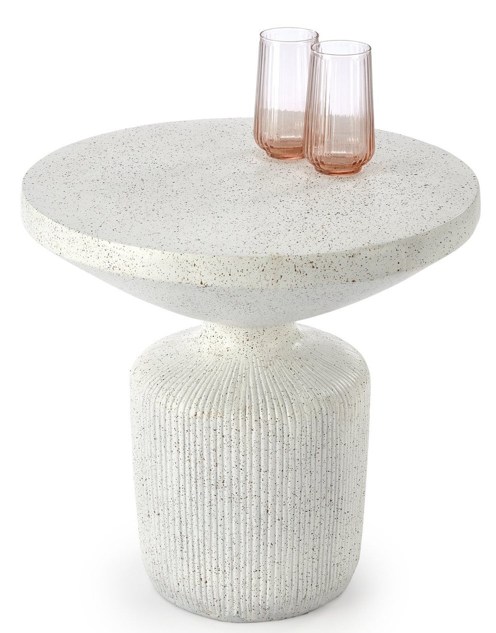 Coffee Table West Ruthin | size: Length: 54cm, Width: 54cm, Height: 53cm, Diameter: 54cm | color: White | image: 1 | variant: 1007376