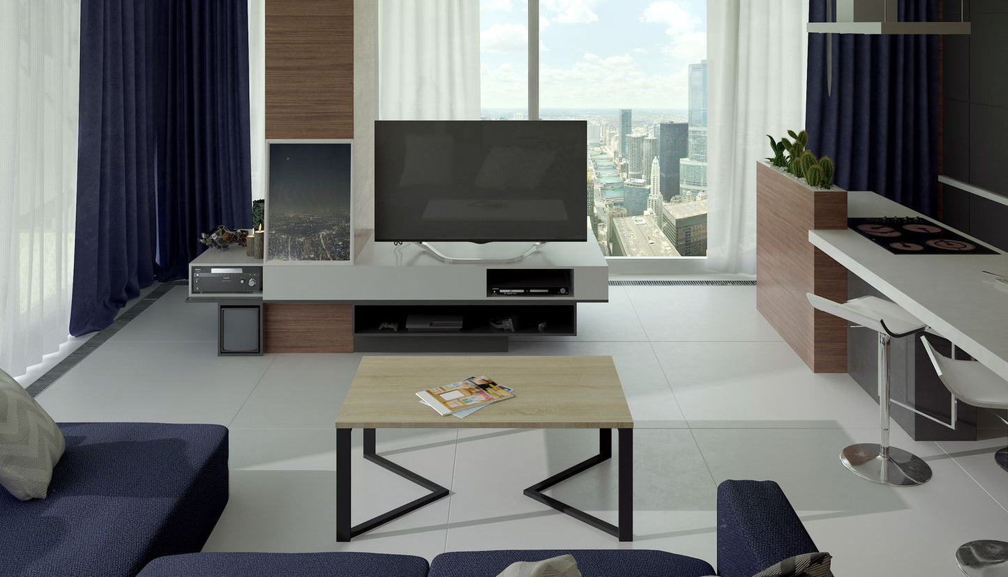 Coffee Table West Udine 1 | size: Length: 90cm, Width: 60cm, Height: 42cm | color: Brown | image: 1 | variant: 1010588