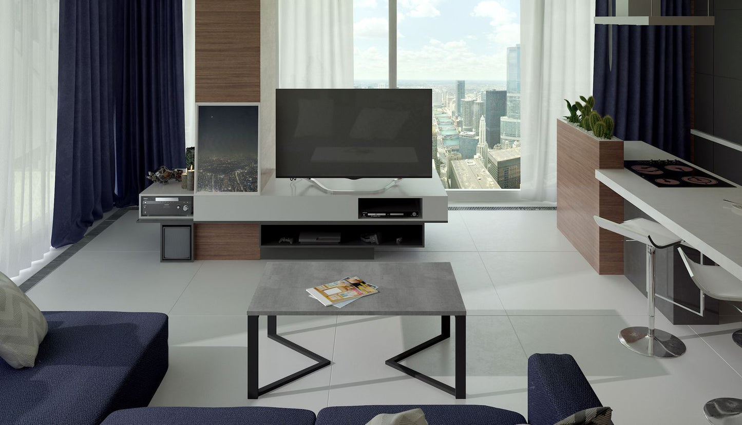 Coffee Table West Udine 1 | size: Length: 90cm, Width: 60cm, Height: 42cm | color: Gray | image: 1 | variant: 1010587