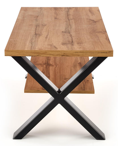 Coffee Table West Wrexham | size: Length: 60cm, Width: 120cm, Height: 55cm | color: Black/Oak | image: 6 | variant: 1007388