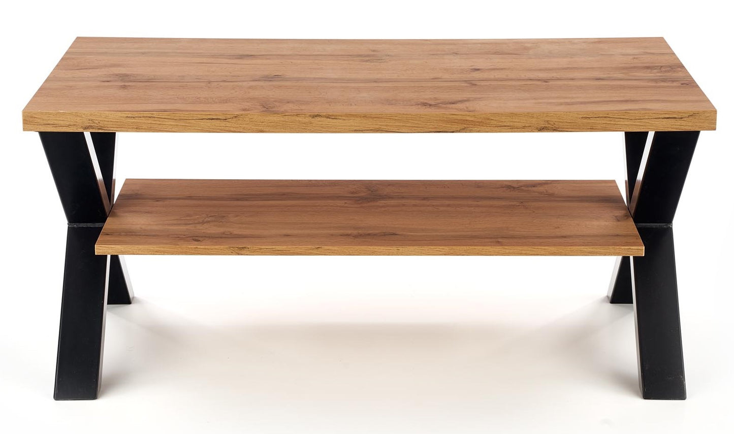 Coffee Table West Wrexham | size: Length: 60cm, Width: 120cm, Height: 55cm | color: Black/Oak | image: 7 | variant: 1007388