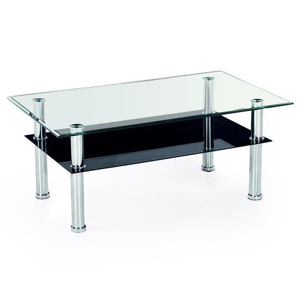 Coffee Table Yolanda | size: Length: 63cm, Width: 103cm, Height: 50cm | color: Chrome | image: 1 | variant: 1011107