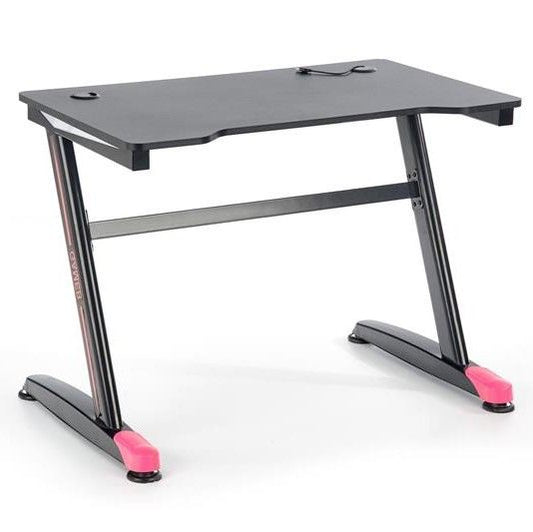 Computer Desk B-40 | size: Length: 60cm, Width: 100cm, Height: 74cm | color: Black | image: 3 | variant: 1011324