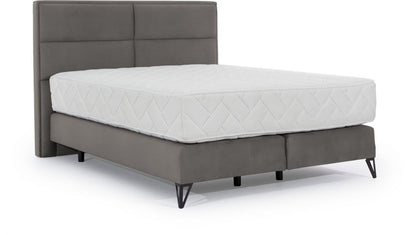 Continental Double Bed Aberdeen | size: Length: 215cm, Width: 140cm, Height: 130cm | color: Gray | image: 0 | variant: 1013142