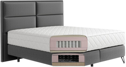 Continental Double Bed Aberdeen | size: Length: 215cm, Width: 140cm, Height: 130cm | color: Green | image: 2 | variant: 1013136