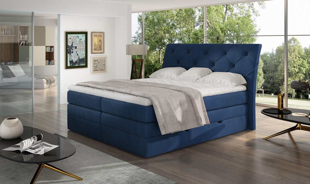 Continental Double Bed Addlestone 2 | size: Length: 215cm, Width: 198cm, Height: 120cm | color: Solar | image: 1 | variant: 1013119
