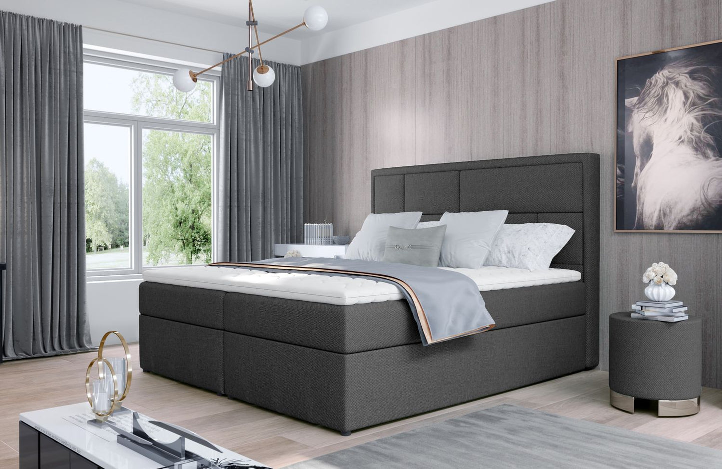 Continental Double Bed Carmarthen | size: Length: 215cm, Width: 140cm, Height: 115cm | color: Inari | image: 1 | variant: 1012978