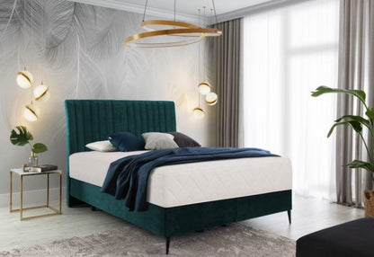 Continental Double Bed Dundee 1 | size: Length: 218cm, Width: 160cm, Height: 130cm | color: Green | image: 0 | variant: 1012293