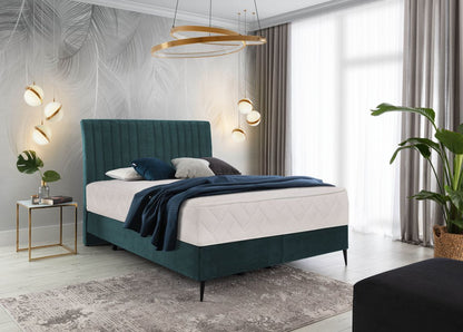 Continental Double Bed Dundee 2 | size: Length: 218cm, Width: 180cm, Height: 130cm | color: Green | image: 0 | variant: 1012327