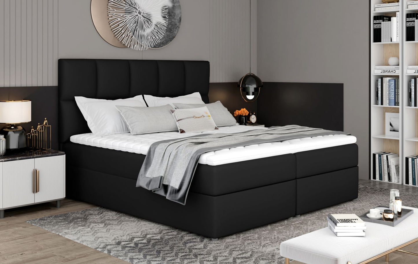 Continental Double Bed East Abercynon 1 | size: Length: 210cm, Width: 165cm, Height: 124cm | color: Soft | image: 1 | variant: 1012753