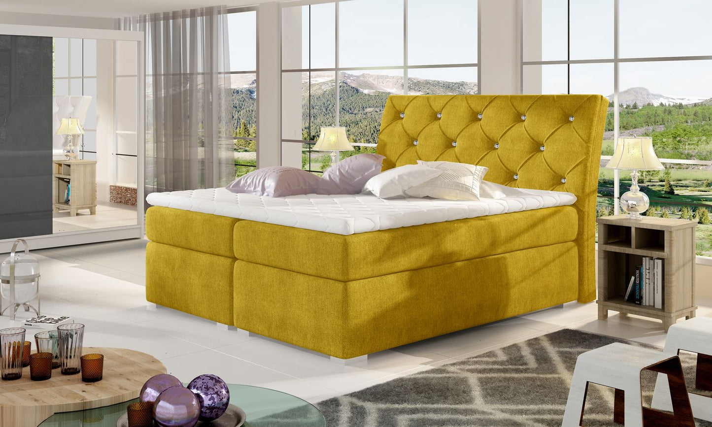 Continental Double Bed East Guayaquil 2 | size: Length: 208cm, Width: 183cm, Height: 116cm | color: Omega | image: 1 | variant: 1012191