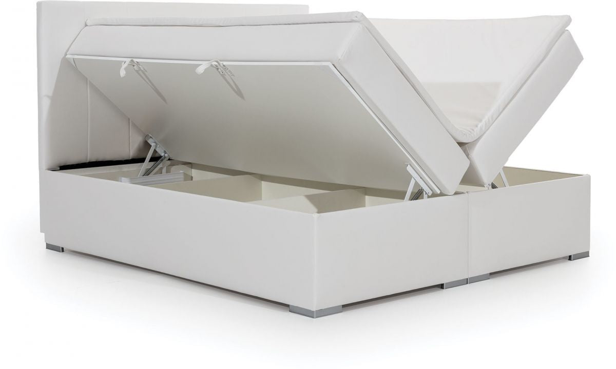 Continental Double Bed East Kaunas 2 | size: Length: 205cm, Width: 180cm, Height: 126cm | color: Blue | image: 2 | variant: 1012361