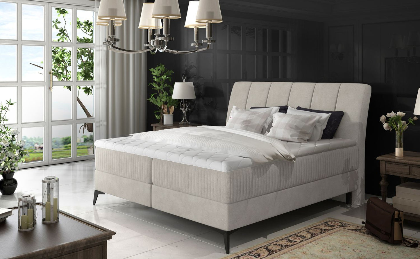 Continental Double Bed East Mantua 1 | size: Length: 221cm, Width: 163cm, Height: 118cm | color: Soro | image: 1 | variant: 1011990