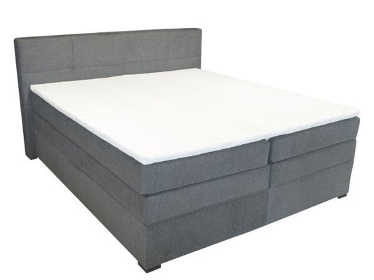 Continental Double Bed East Uppsala | size: Length: 210cm, Width: 196cm, Height: 110cm | color: Gray | image: 1 | variant: 1005812