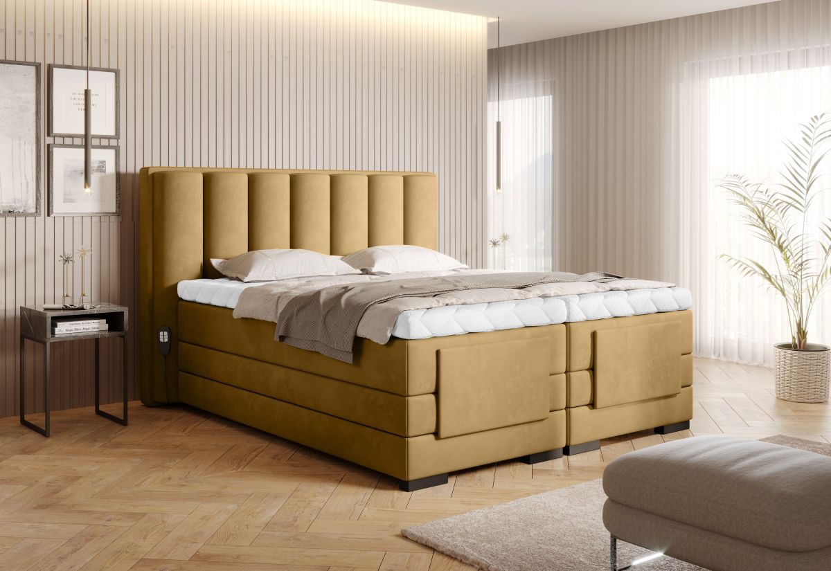 Continental Double Bed Kirkwall 1 | size: Length: 217cm, Width: 178cm, Height: 130cm | color: Nube | image: 2 | variant: 1013328