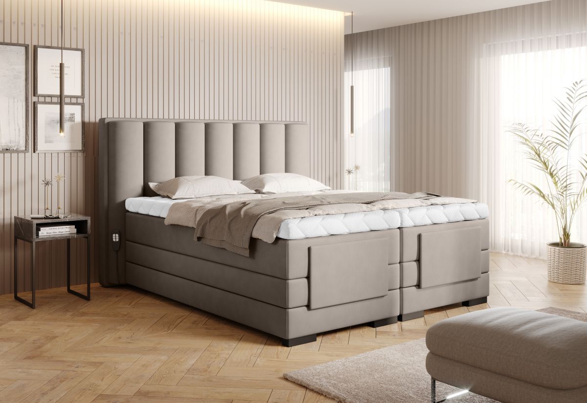 Continental Double Bed Kirkwall 1 | size: Length: 217cm, Width: 178cm, Height: 130cm | color: Poco | image: 2 | variant: 1013306