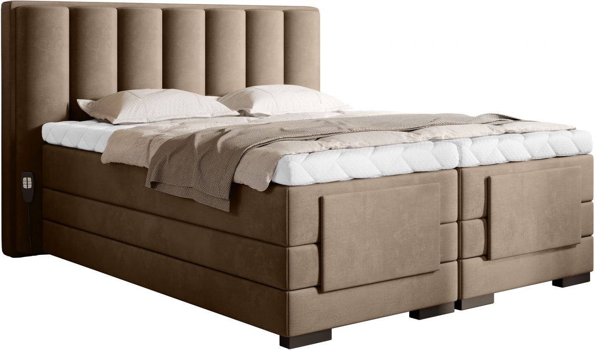 Continental Double Bed Kirkwall 2 | size: Length: 217cm, Width: 198cm, Height: 130cm | color: Nube | image: 0 | variant: 1013351