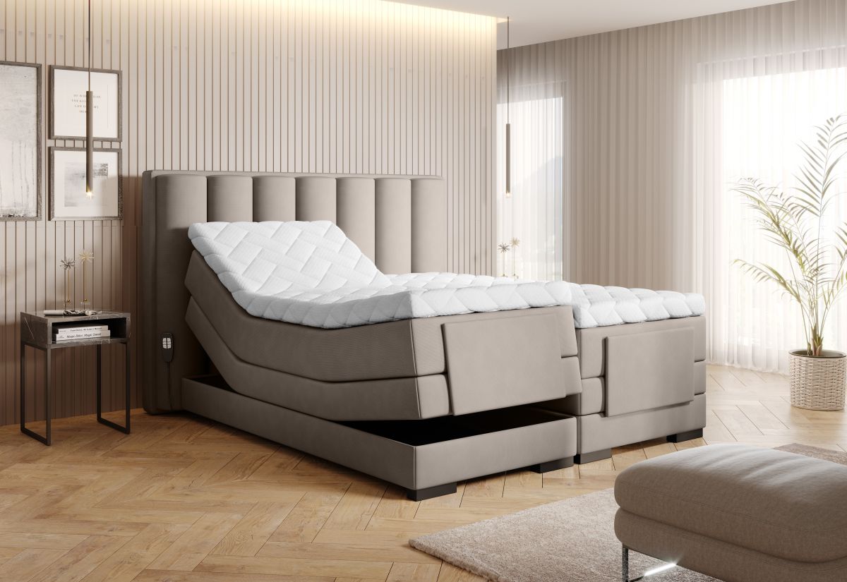 Continental Double Bed Kirkwall 2 | size: Length: 217cm, Width: 198cm, Height: 130cm | color: Poco | image: 1 | variant: 1013346